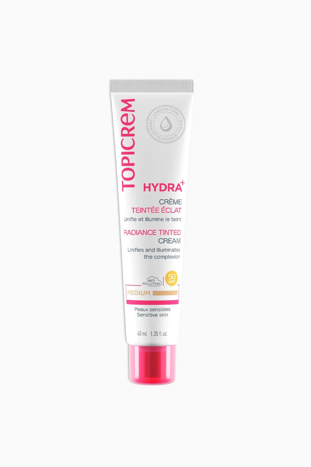 Topicrem Hydra Radiance Tinted Cream SPF50 40 ml - Medium