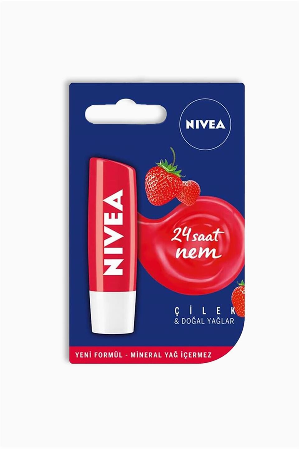 Nivea Lip Stick Çilek 24 Saat Nem