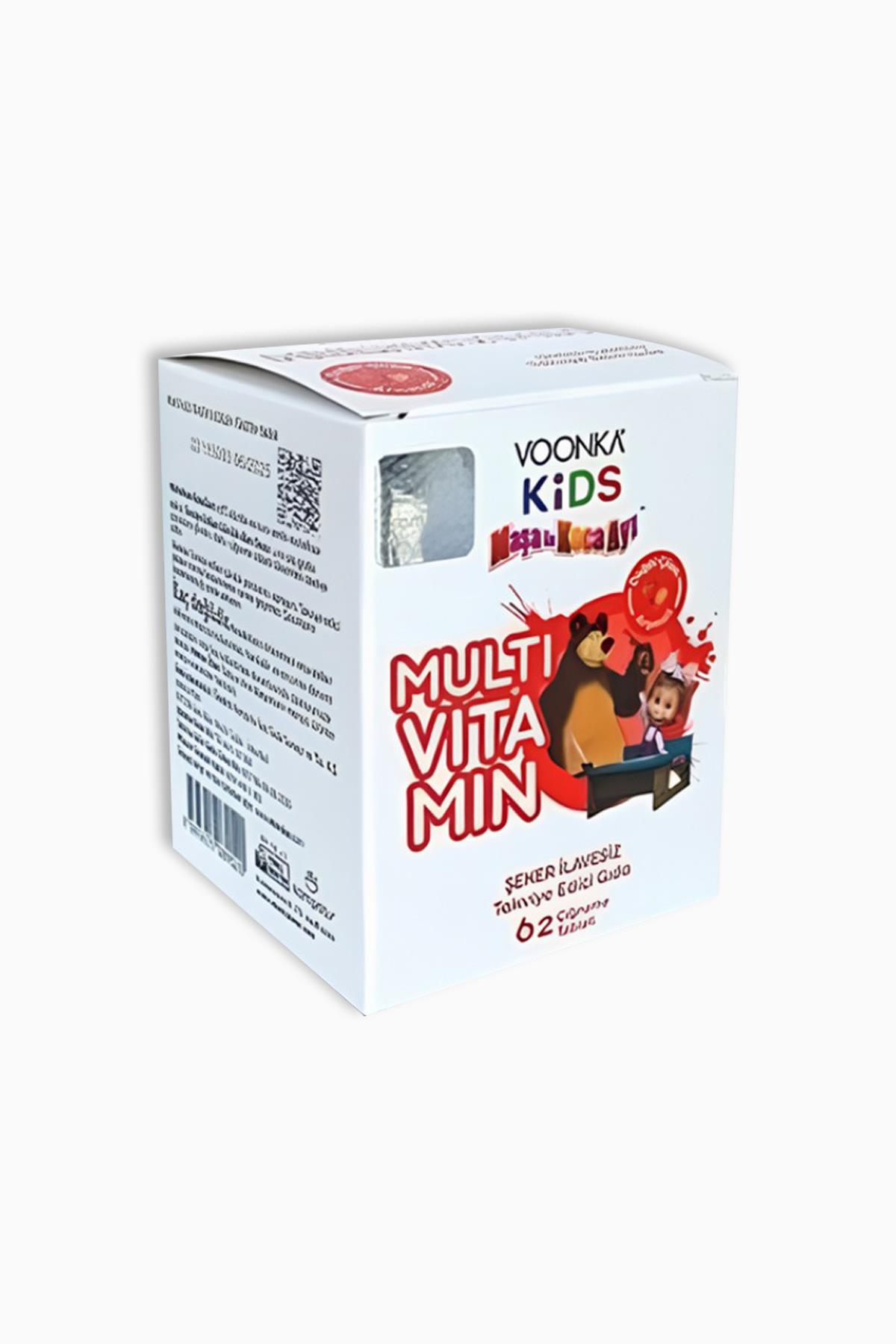 Voonka Kids Maşa İle Koca Ayı Multivitamin 62 Tablet
