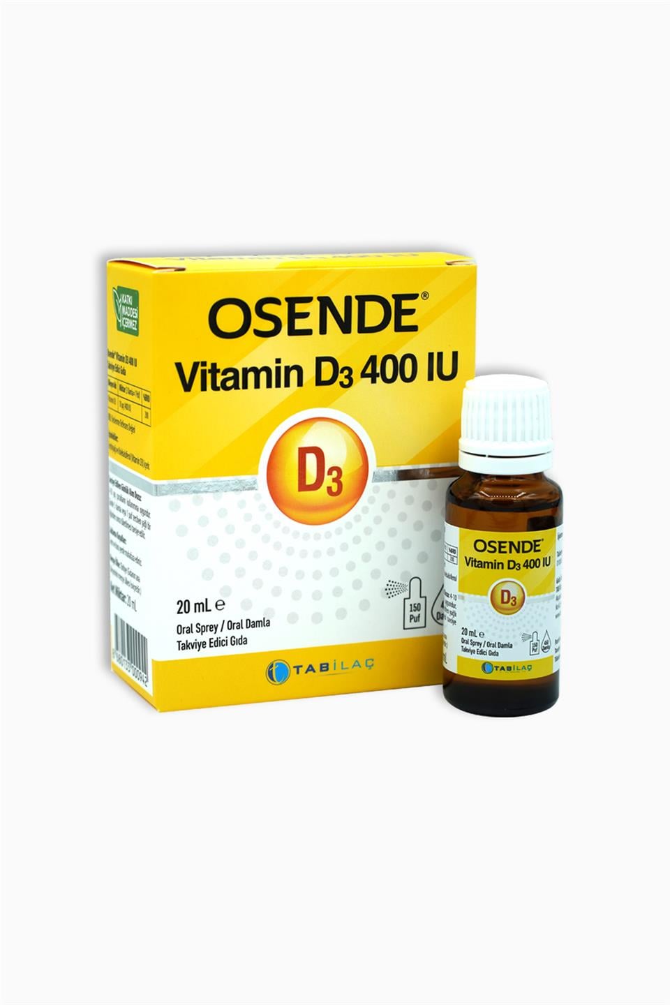 Osende Vitamin D3 400 IU Sprey 20 ml