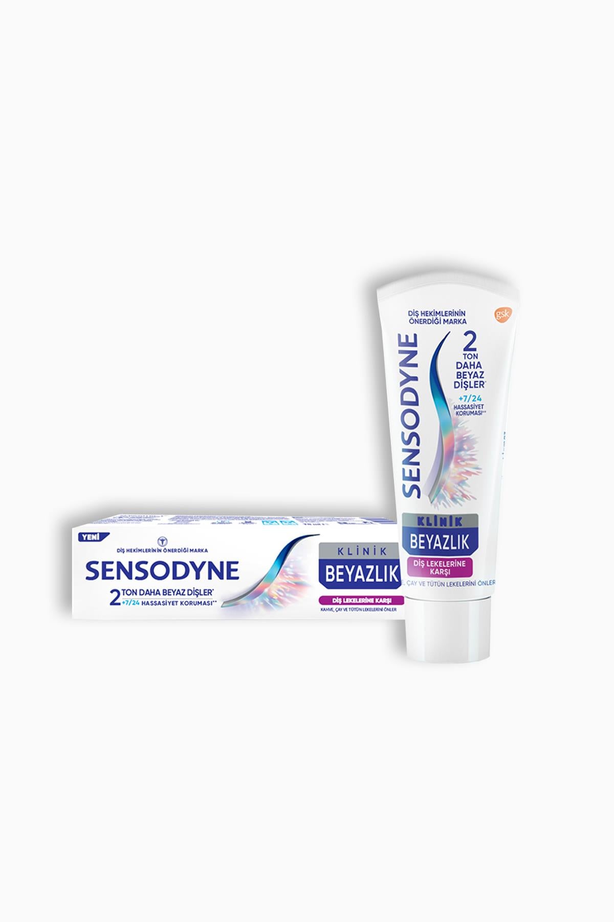 Sensodyne Klinik Beyazlık Diş Lekelerine Karşı Diş Macunu 75 ml