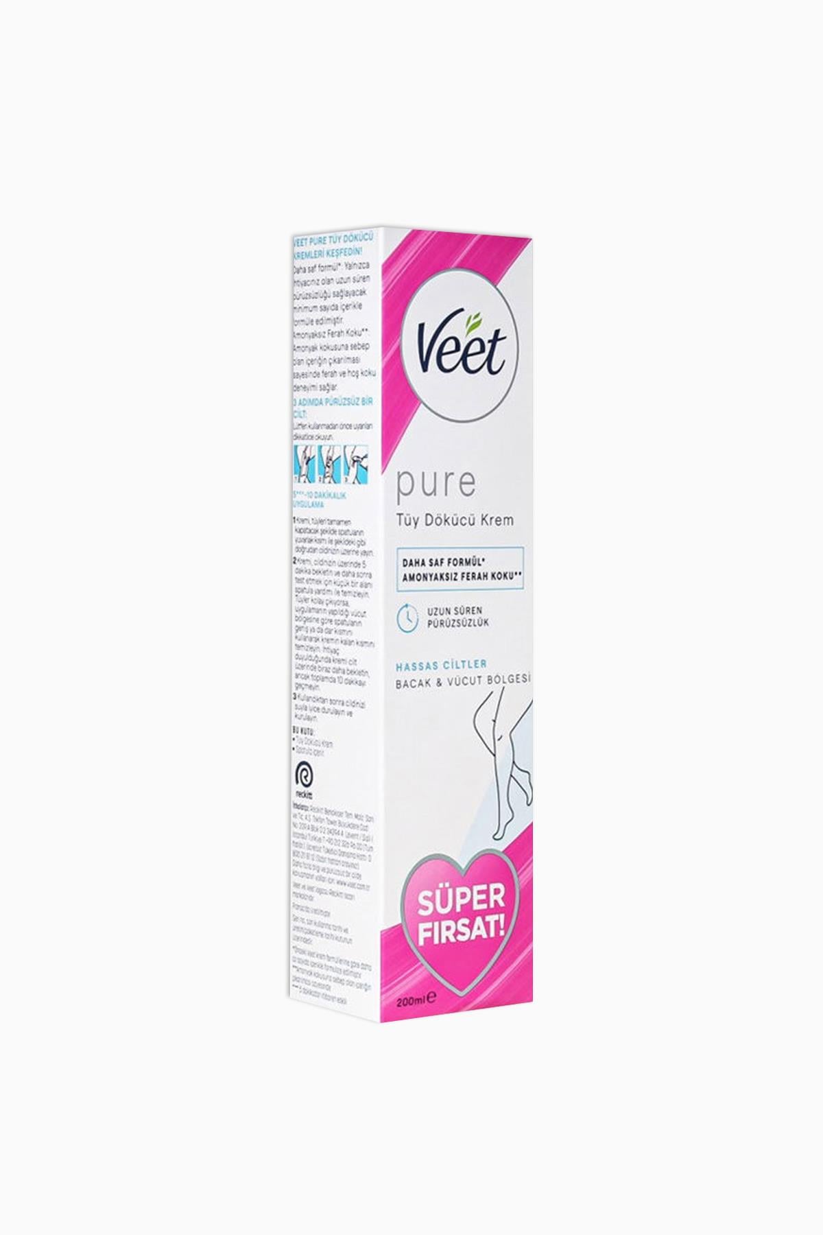 Veet Pure Tüy Dökücü Krem Hassas Cilt 200 ml