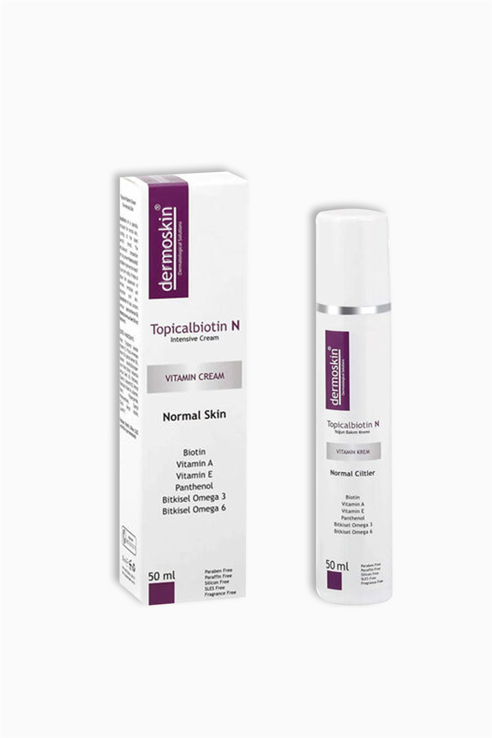 Dermoskin Topicalbiotin N Vitamin Kremi Normal Ciltler 50 ml | Dermoskin | Dermoskin Topicalbiotin N Vitamin Kremi Normal Ciltler 50 ml