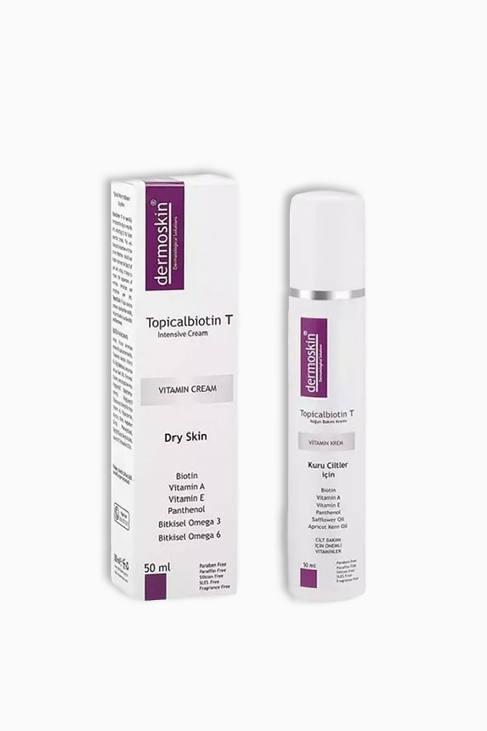 Dermoskin Topicalbiotin T Vitamin Kremi Kuru Ciltler 50 Ml | Dermoskin | Dermoskin Topicalbiotin T Vitamin Kremi Kuru Ciltler 50 Ml