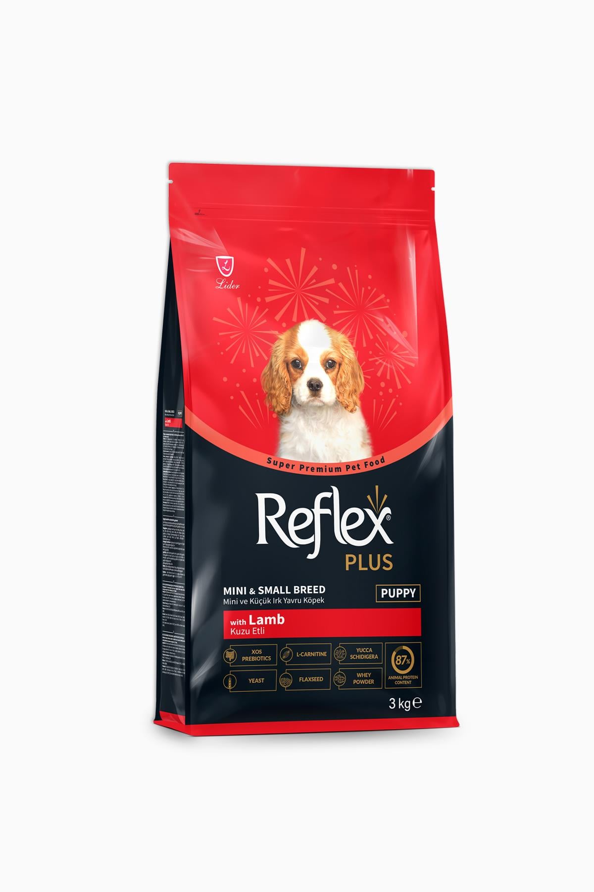 Reflex Plus Kuzu Etli Mini ve Küçük Irk Yavru Köpek Maması 3 kg