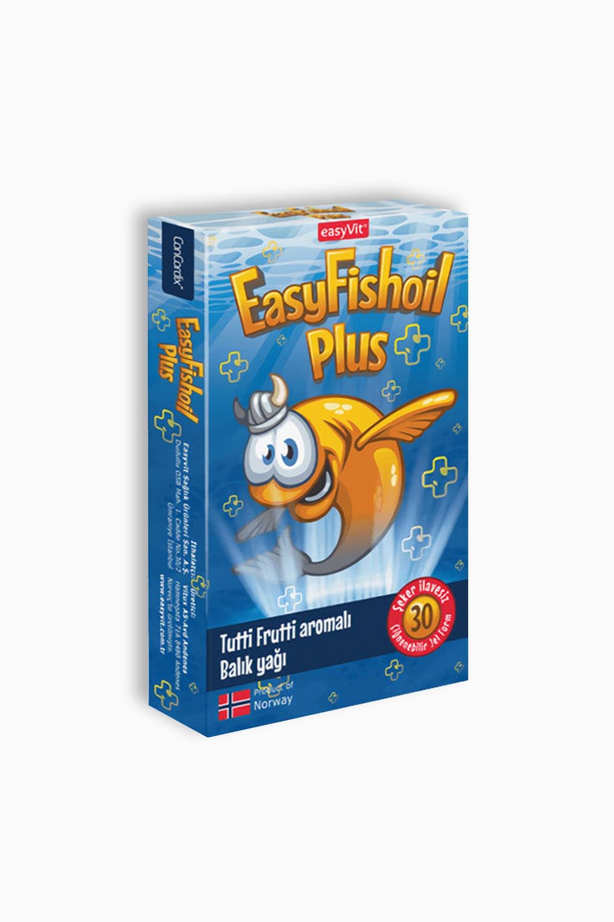 EasyFishoil Plus Balık Yağı Tutti Frutti Aromalı 30 Çiğnenebilir Jel