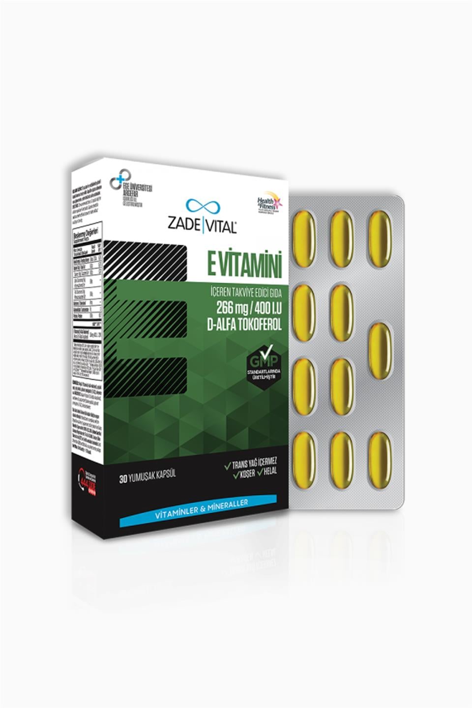 Zade Vital Vitamin E 266 mg 400 IU 30 Softjel
