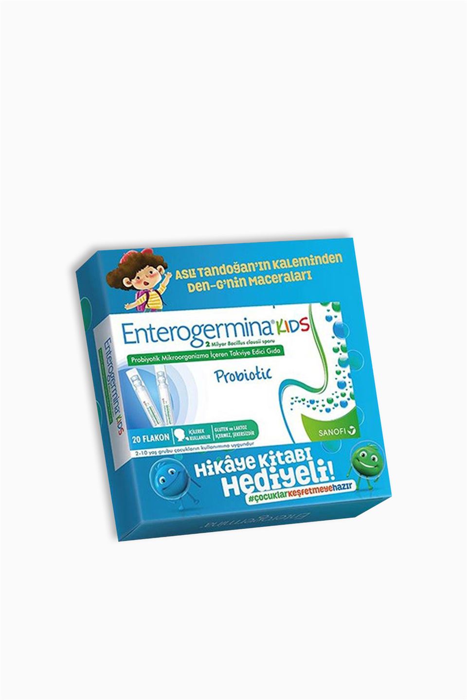 Enterogermina Kids 5 ml X 20 Flakon - Hikaye Kitabı Hediyeli | Enterogermina | Enterogermina Kids 5 ml X 20 Flakon - Hikaye Kitabı Hediyeli