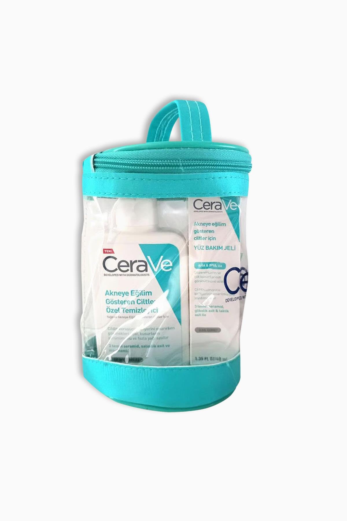 Cerave Blemısh Gel 40 Ml + Cleanser Acne 236 Ml Çanta