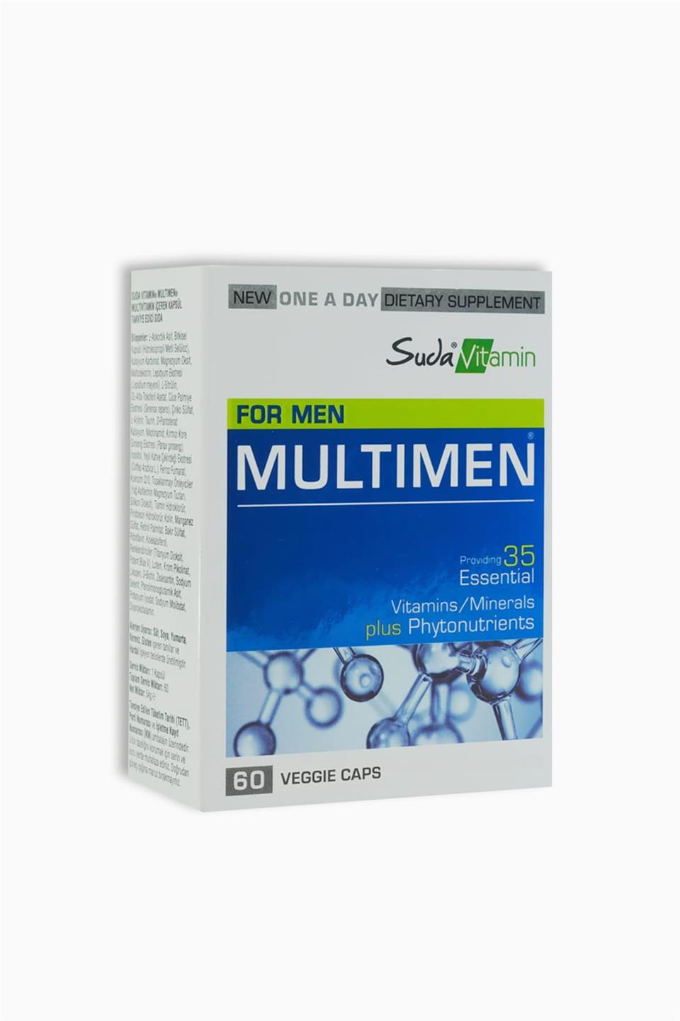 Suda Vitamin Multimen Mens Multivitamin 60 Bitkisel Kapsül