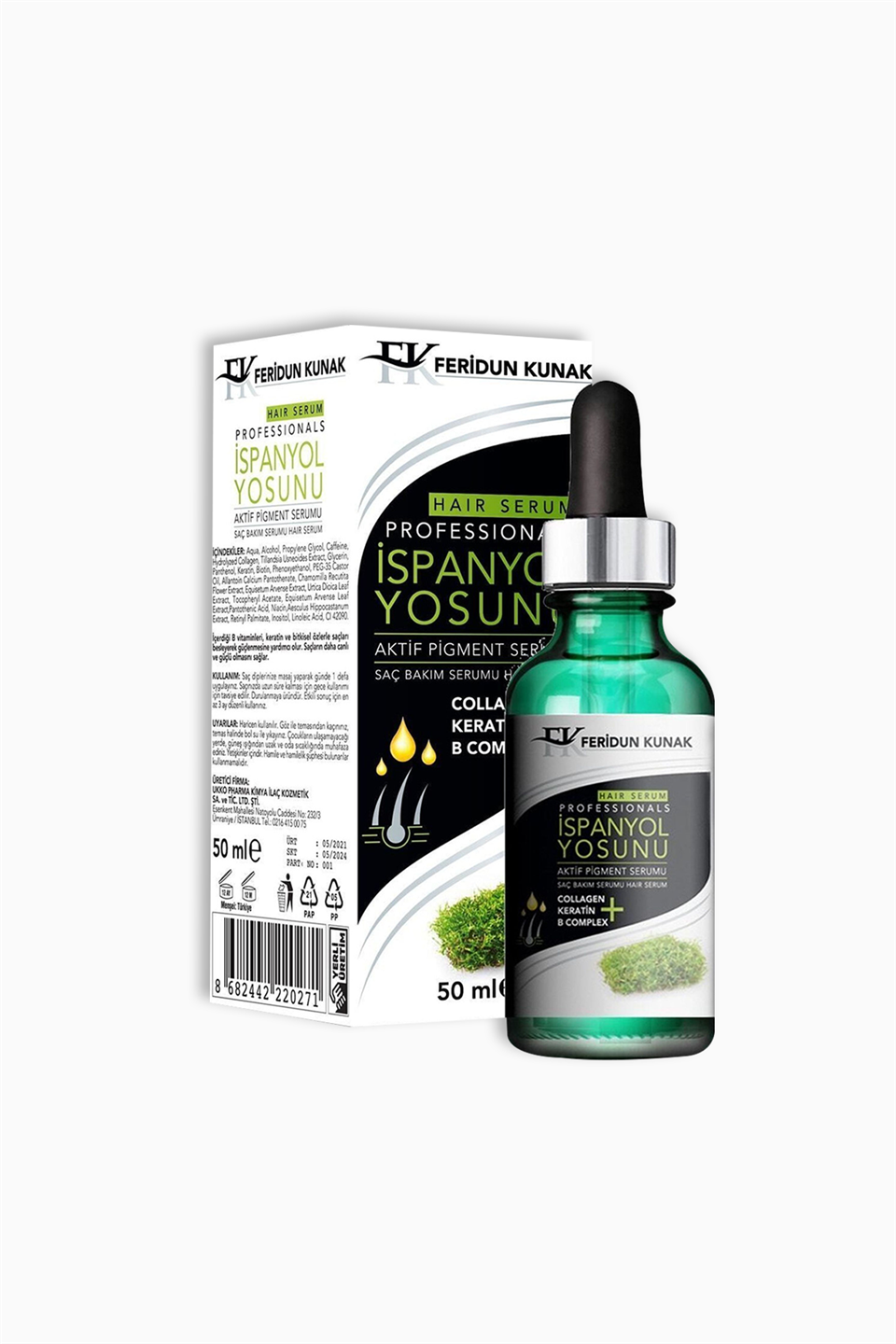 Feridun Kunak İspanyol Yosunu Collagen Keratin B Complex Hair Serum 50 Ml | Feridun Kunak | Feridun Kunak İspanyol Yosunu Collagen Keratin B Complex Hair Serum 50 Ml