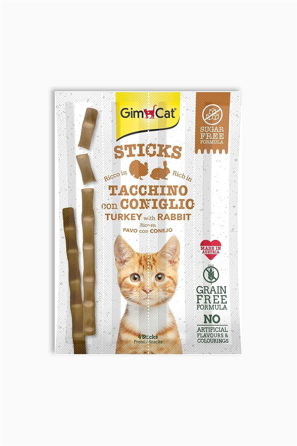 Gimcat Sticks Hindi Etli 4'Lü Stick Çiğnenti 20 Gr | Keypet | Gimcat Sticks Hindi Etli 4'Lü Stick Çiğnenti 20 Gr
