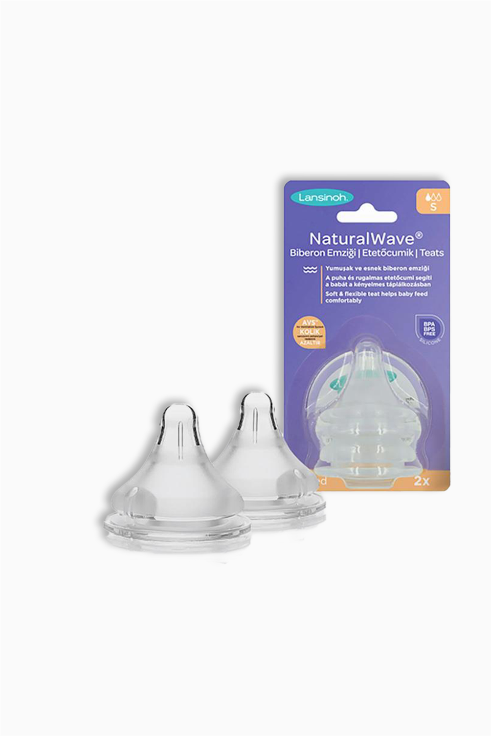 Lansinoh Natural Wave Biberon Emziği Yavaş Akışlı | Lansinoh | Lansinoh Natural Wave Biberon Emziği Yavaş Akışlı