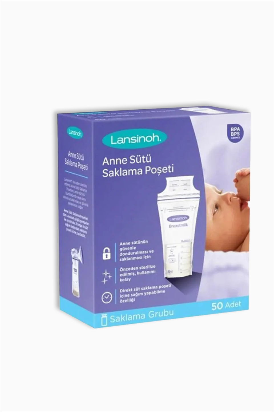 Lansinoh Süt Saklama Poşeti 50'li | Lansinoh | Lansinoh Süt Saklama Poşeti 50'li