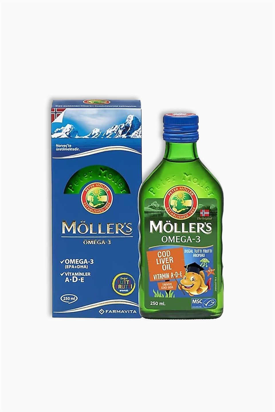 Möller's Omega-3 Tuttı Fruttı Balık Yağı Şurubu 250 ml | Möller's | Möller's Omega-3 Tuttı Fruttı Balık Yağı Şurubu 250 ml