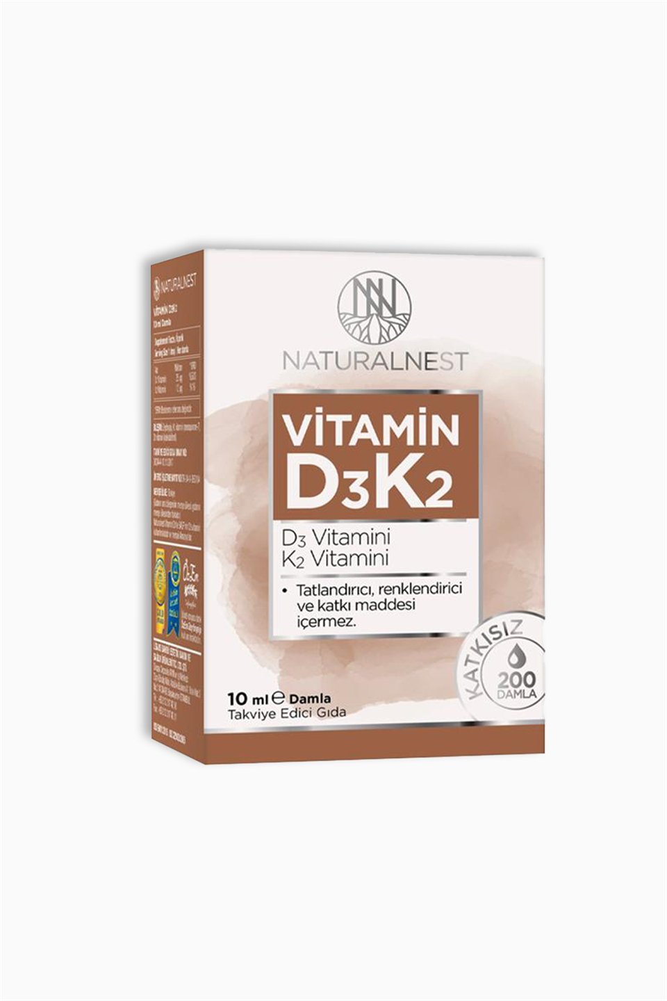 Natural Nest Vitamin D3 K2 Damla 10 ml | Natural Nest | Natural Nest Vitamin D3 K2 Damla 10 ml