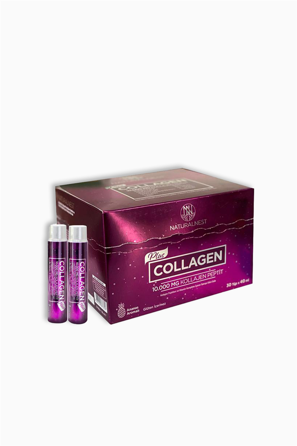 Naturalnest Collagen Plus Kollajen Peptit Ananas Aromalı 30 x 40 ml | Natural Nest | Naturalnest Collagen Plus Kollajen Peptit Ananas Aromalı 30 x 40 ml
