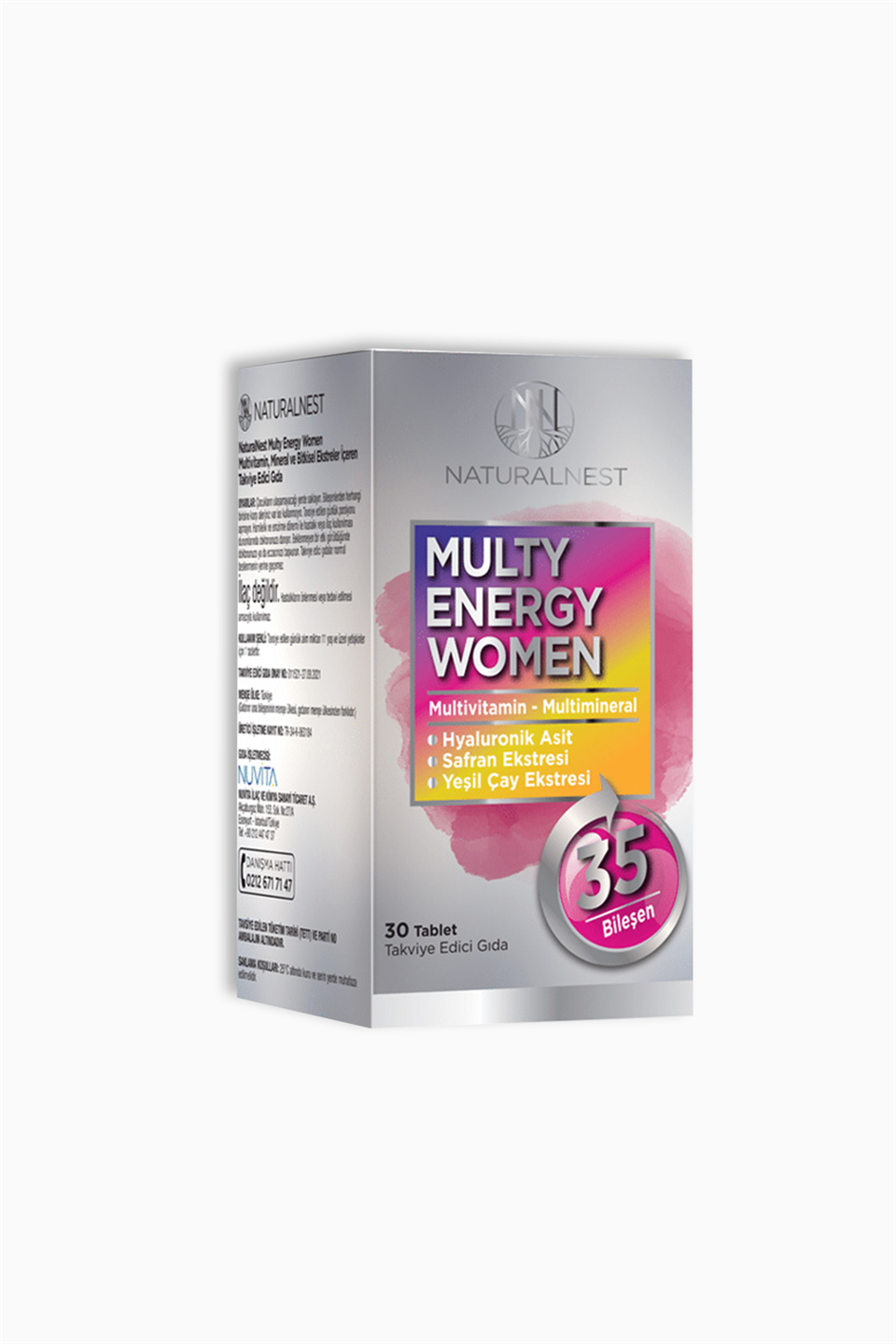 Naturalnest Multy Energy Women 30 Tablet | Natural Nest | Naturalnest Multy Energy Women 30 Tablet