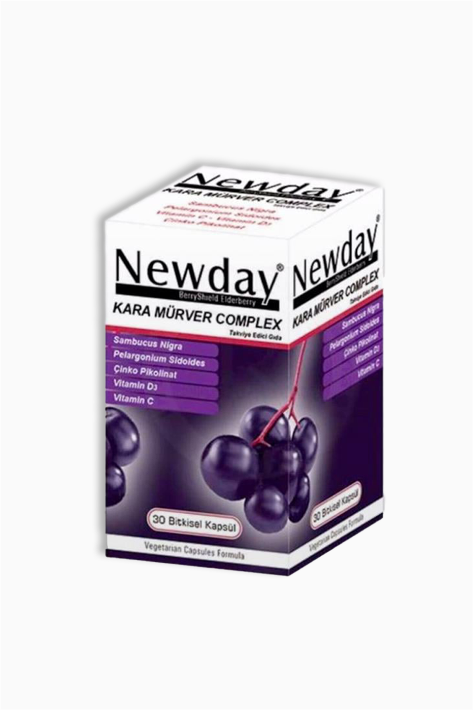 Newday Kara Mürver Complex 30 Bitkisel Kapsül | RC FARMA | Newday Kara Mürver Complex 30 Bitkisel Kapsül
