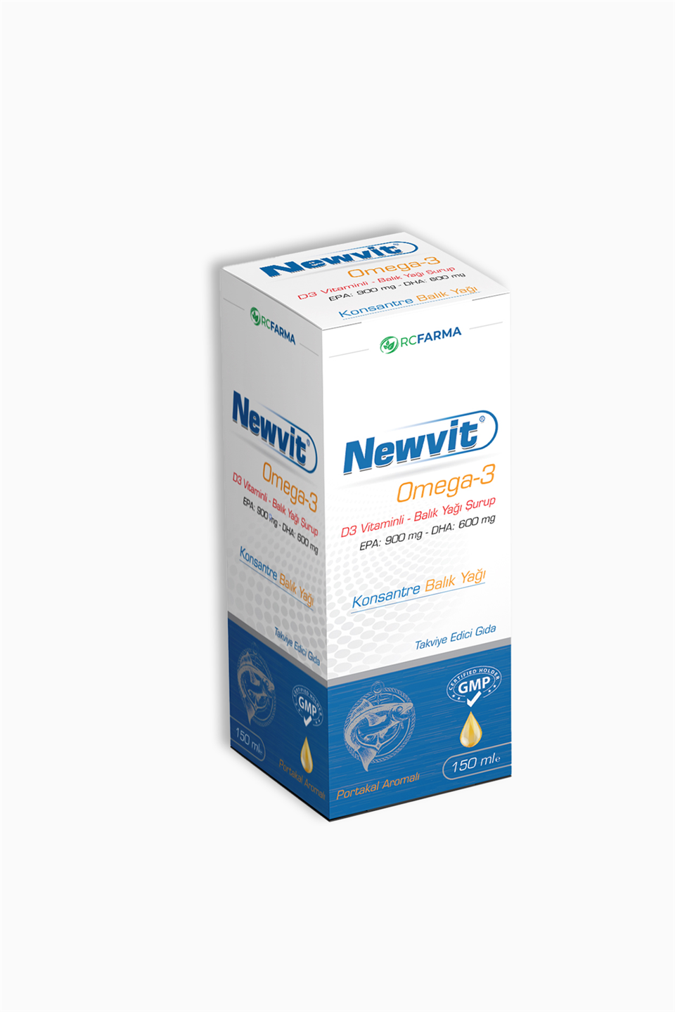 Newvit Omega 3 Şurup 150 ml | RC FARMA | Newvit Omega 3 Şurup 150 ml
