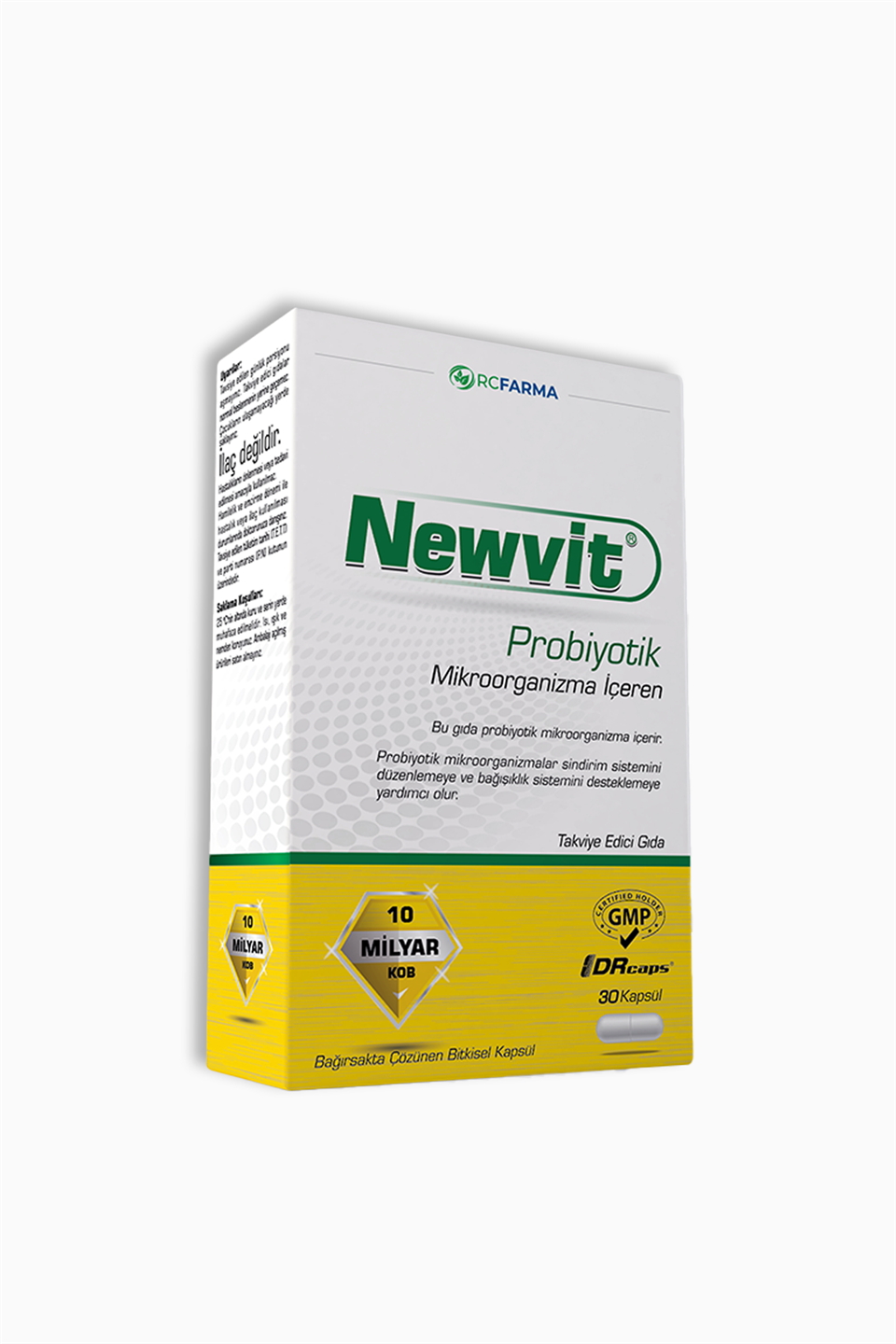 Newvit Probiyotik 30 Kapsül | RC FARMA | Newvit Probiyotik 30 Kapsül