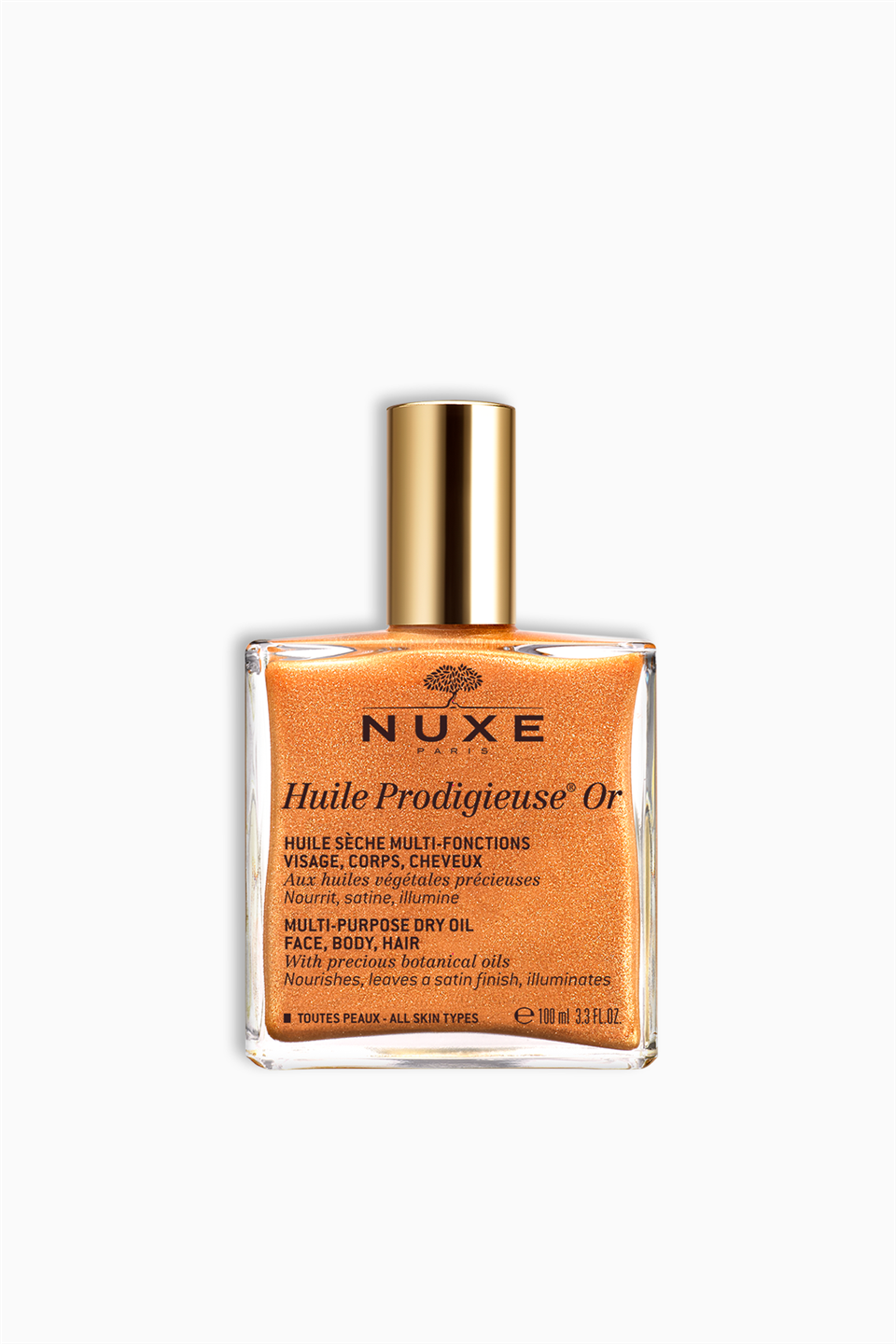 Nuxe Huile Prodigieuse OR Altın Parıltılı Çok Amaçlı Yüz, Vücut, Saçlar için Kuru Yağ 100 ml | Nuxe | Nuxe Huile Prodigieuse OR Altın Parıltılı Çok Amaçlı Yüz, Vücut, Saçlar için Kuru Yağ 100 ml