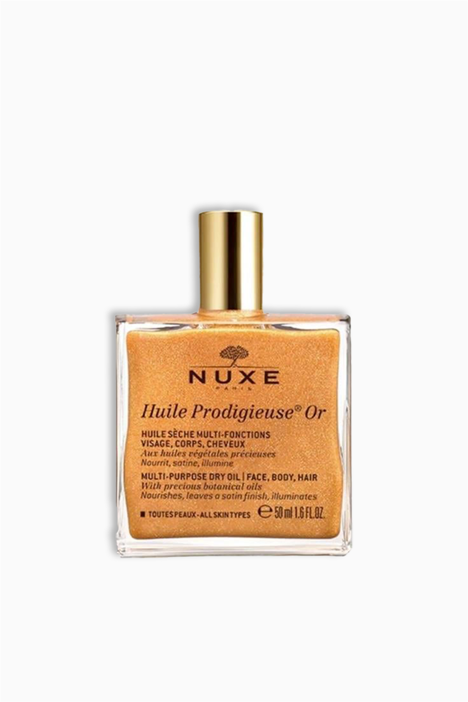 Nuxe Huile Prodigieuse OR - Altın Parıltılı Çok Amaçlı Kuru Yağ (Yüz, Vücut, Saçlar) 50 ml | Nuxe | Nuxe Huile Prodigieuse OR - Altın Parıltılı Çok Amaçlı Kuru Yağ (Yüz, Vücut, Saçlar) 50 ml
