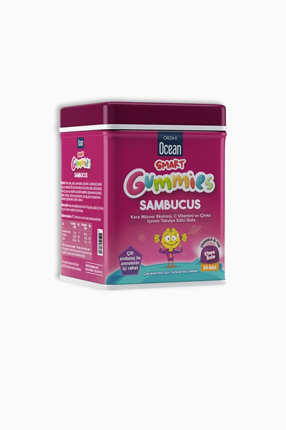 Ocean Smart Gummies Sambucus 64'lü | Orzax | Ocean Smart Gummies Sambucus 64'lü