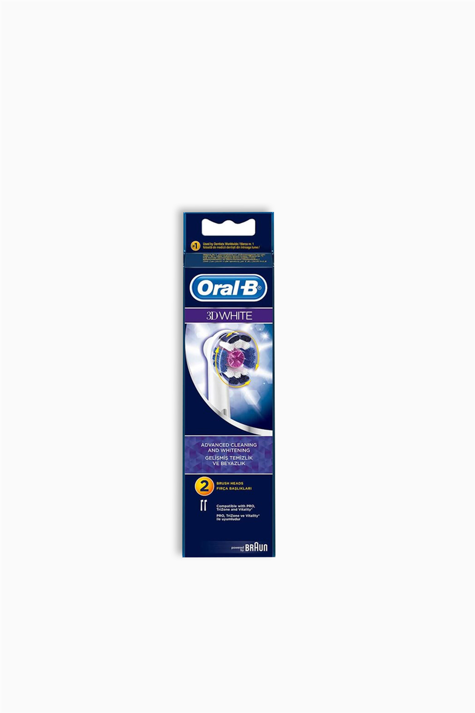 Oral-B 3D White Diş Fırçası Yedek Başlığı 2'Li | Oral-B | Oral-B 3D White Diş Fırçası Yedek Başlığı 2'Li