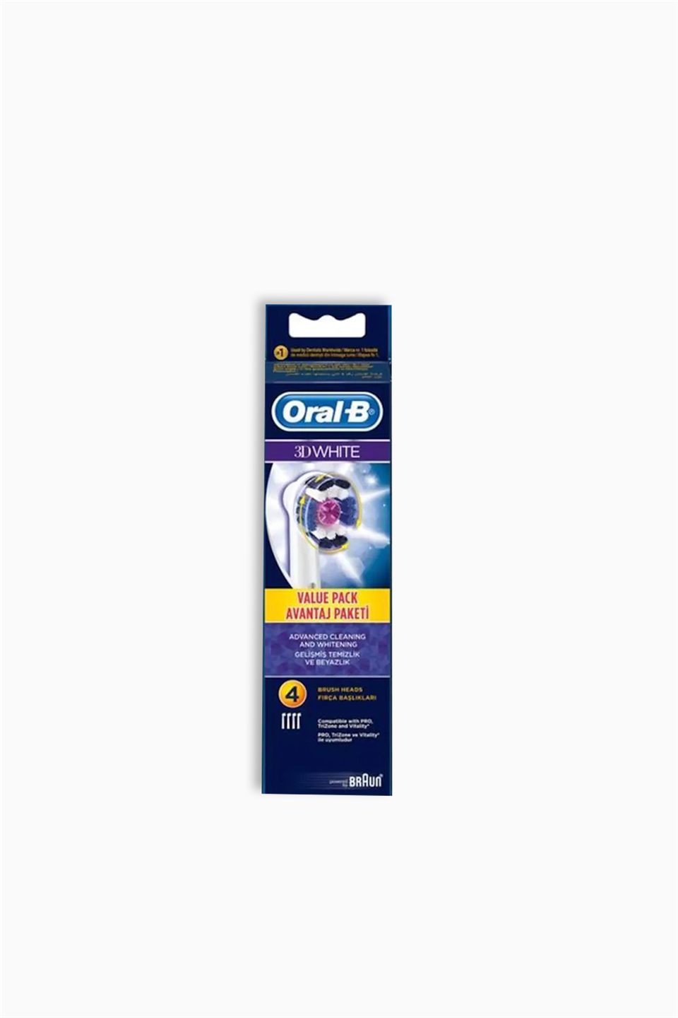 Oral-B 3D White Diş Fırçası Yedek Başlığı 4'Lü | Oral-B | Oral-B 3D White Diş Fırçası Yedek Başlığı 4'Lü