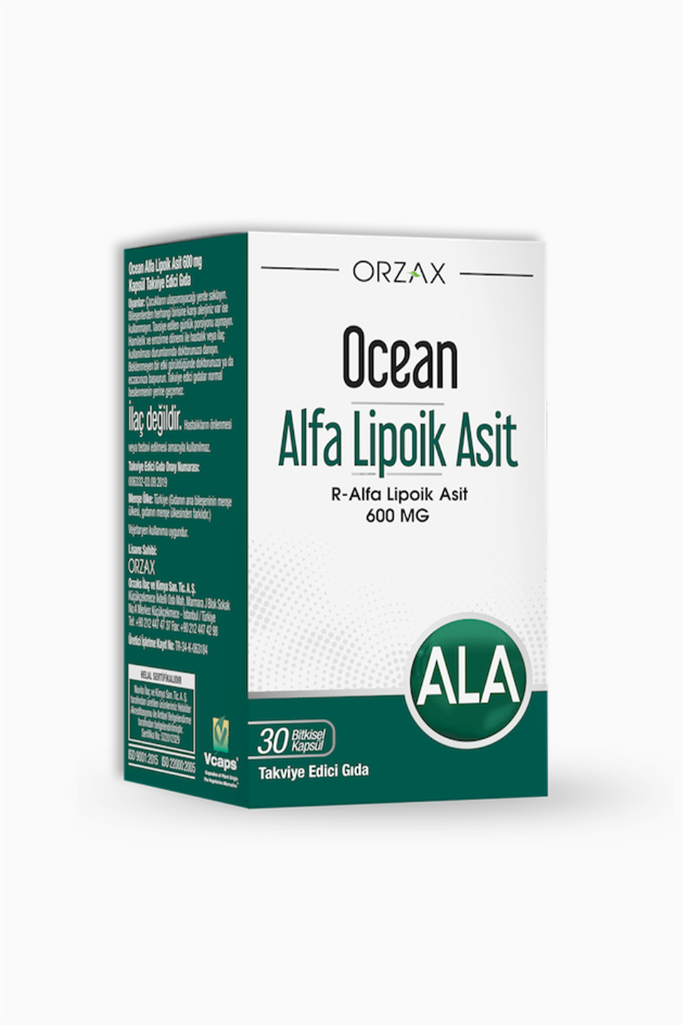 Orzax Ocean Alfa Lipoik Asit 600 mg 30 Tablet | Orzax | Orzax Ocean Alfa Lipoik Asit 600 mg 30 Tablet