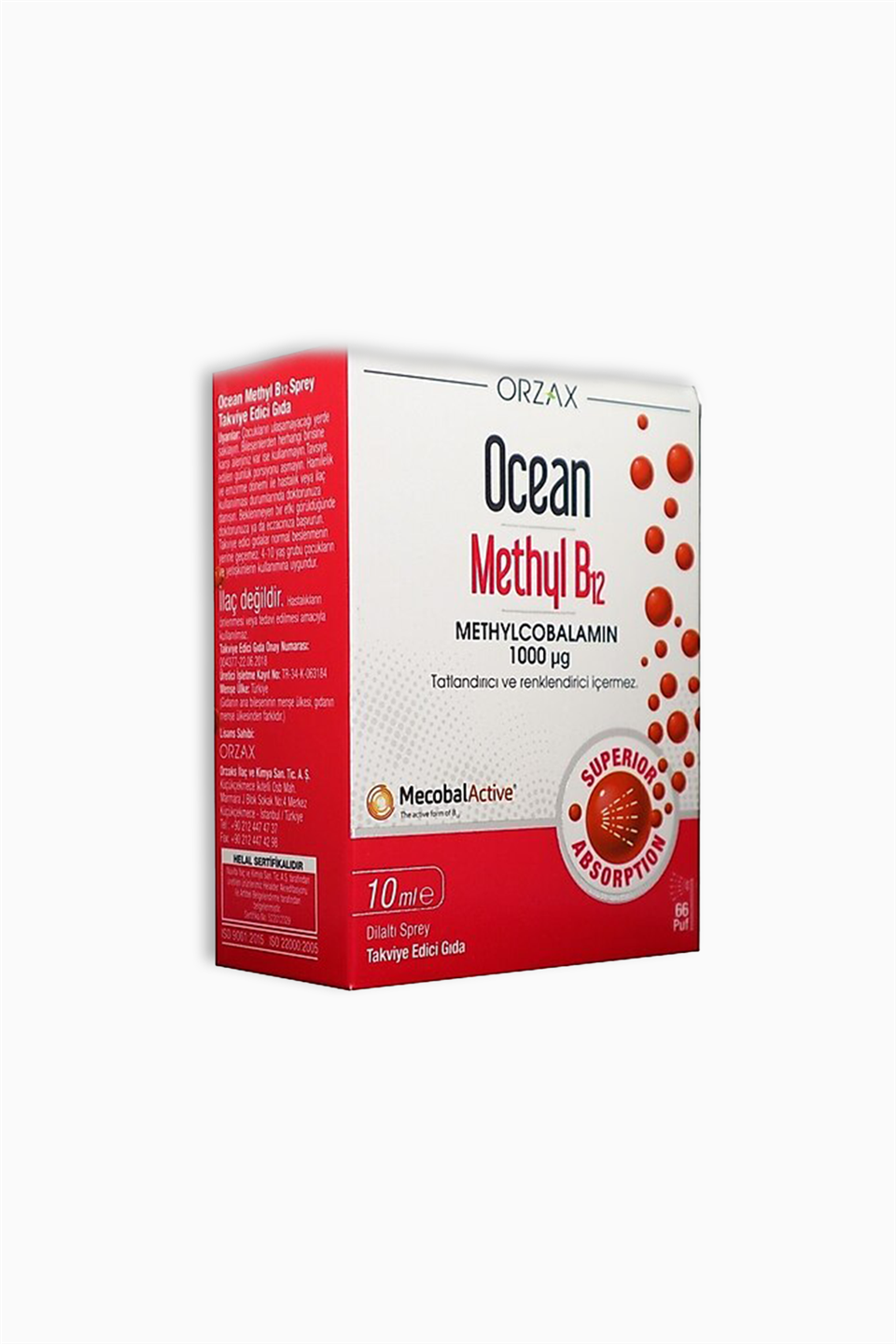 Orzax Ocean Methyl B12 Sprey 10 ml | Orzax | Orzax Ocean Methyl B12 Sprey 10 ml