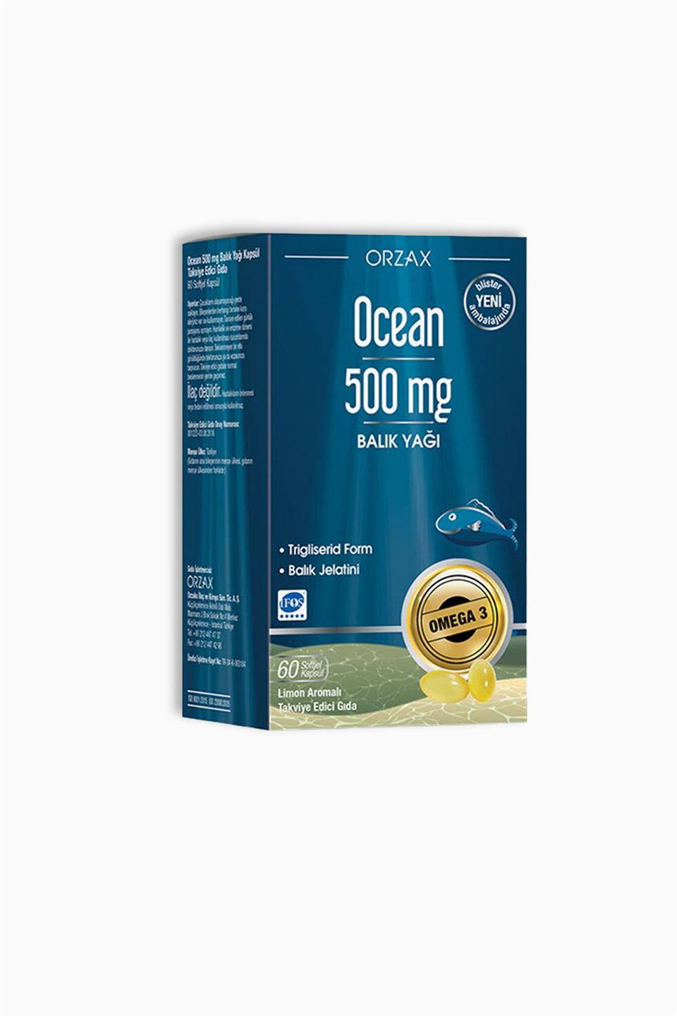 Orzax Ocean Omega 3 Balık Yağı 500 mg 60 Kapsül | Orzax | Orzax Ocean Omega 3 Balık Yağı 500 mg 60 Kapsül