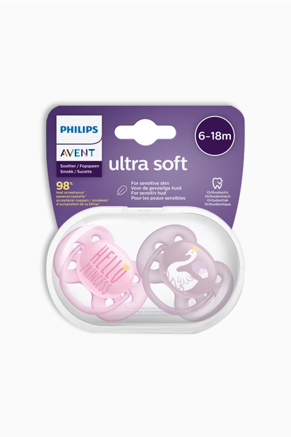 Philips Avent 22302 Ultra Soft Emzik Kız 6-18 Ay | Philips Avent | Philips Avent 22302 Ultra Soft Emzik Kız 6-18 Ay