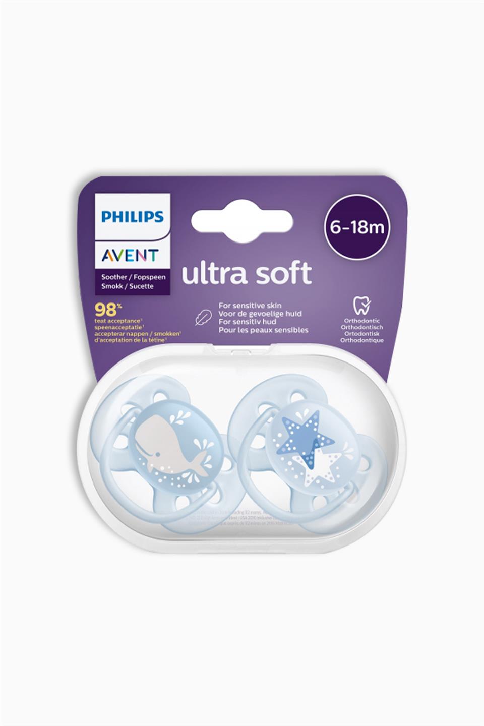 Philips Avent Emzik SCF223/03 6-18 Ay Erkek Ultra Soft | Philips Avent | Philips Avent Emzik SCF223/03 6-18 Ay Erkek Ultra Soft