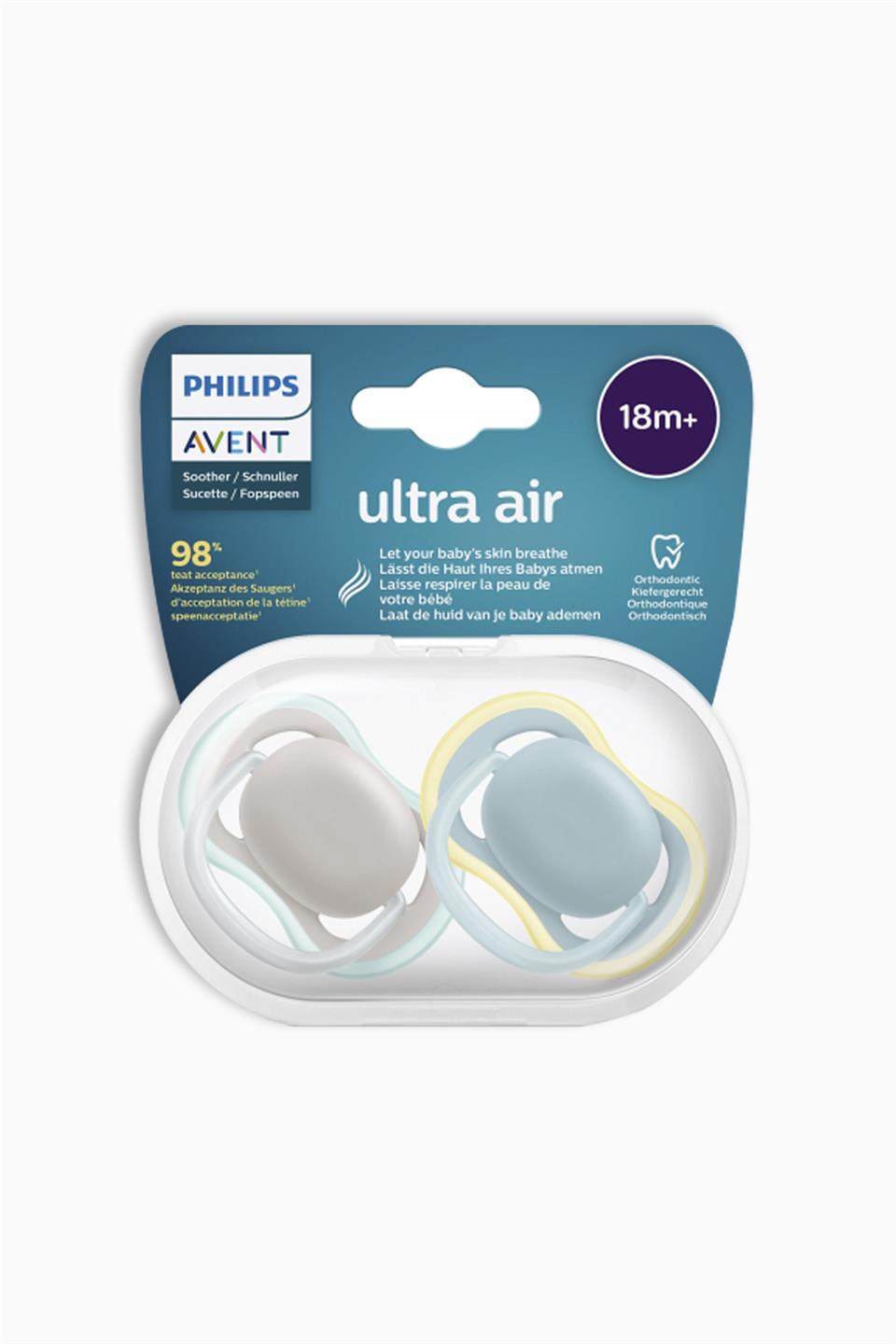 Philips Avent Ultra Air Soother Emzik 18+Ay SCF349/01 | Philips Avent | Philips Avent Ultra Air Soother Emzik 18+Ay SCF349/01