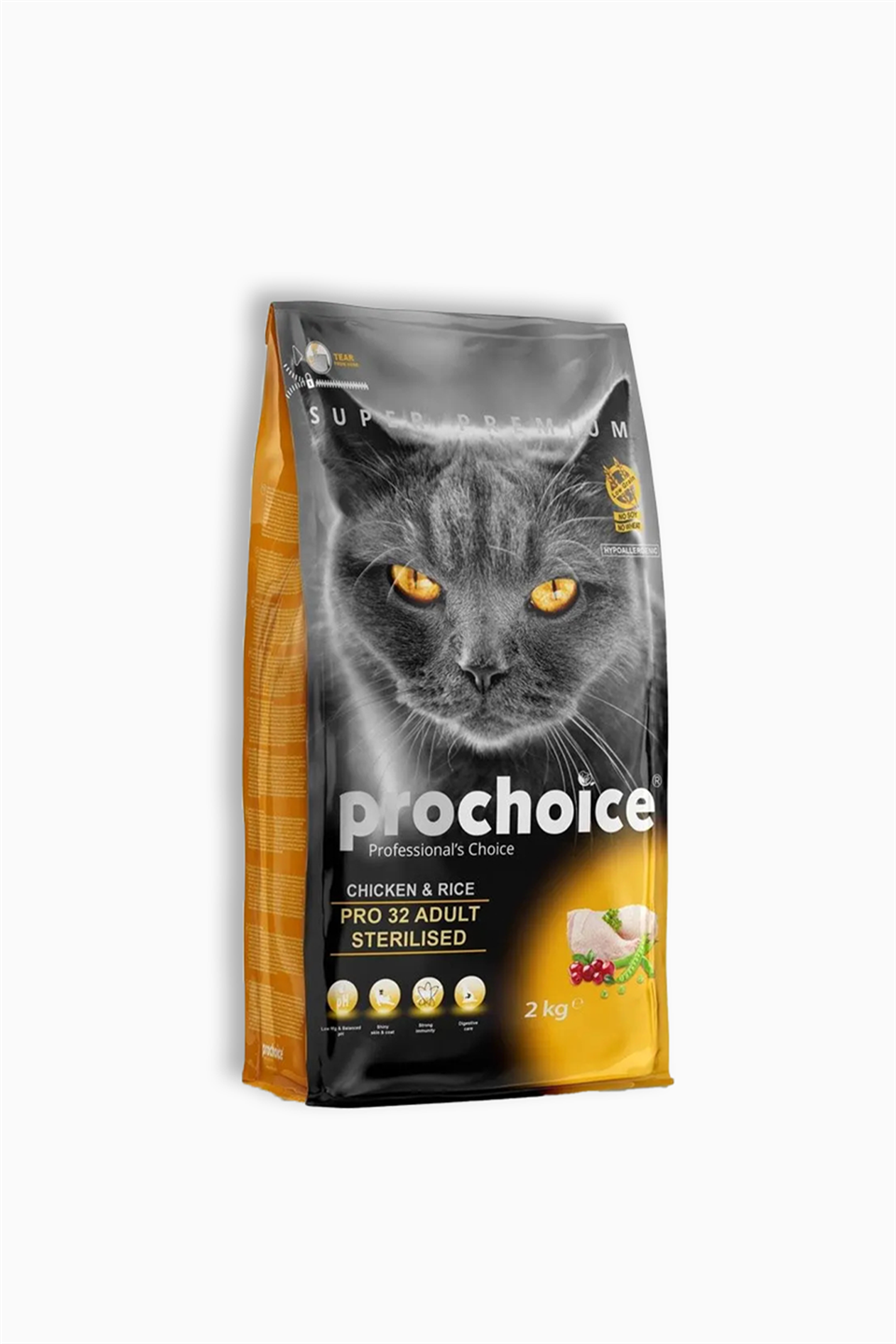 Prochoice Kısırlaştırılmış Tavuklu Pirinçli Yetişkin Kedi Maması 2 Kg | Prochoice | Prochoice Kısırlaştırılmış Tavuklu Pirinçli Yetişkin Kedi Maması 2 Kg