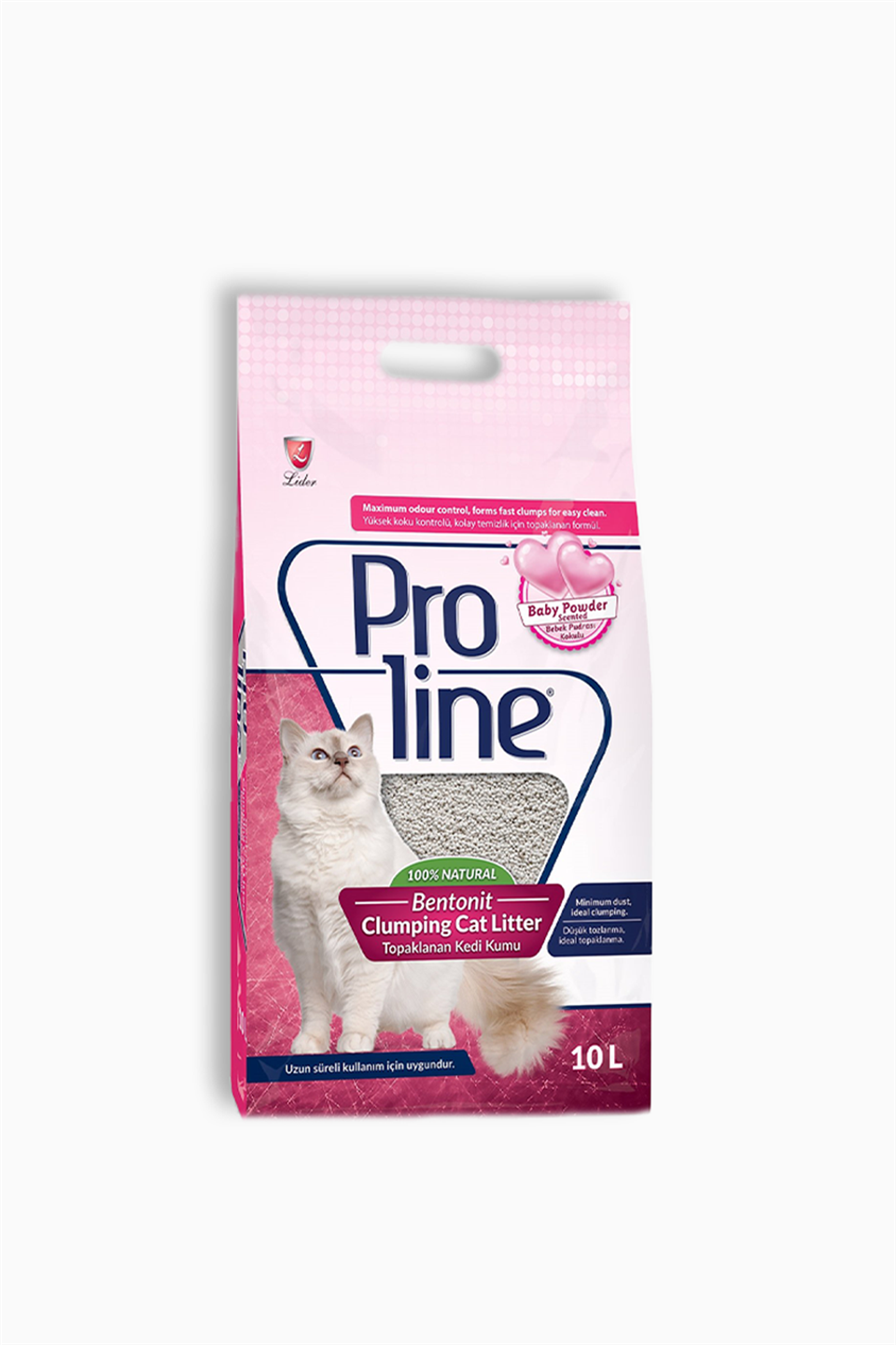 Proline Bentonit Bebek Pudra Kokulu Kedi Kumu 10 Litre | Proline | Proline Bentonit Bebek Pudra Kokulu Kedi Kumu 10 Litre