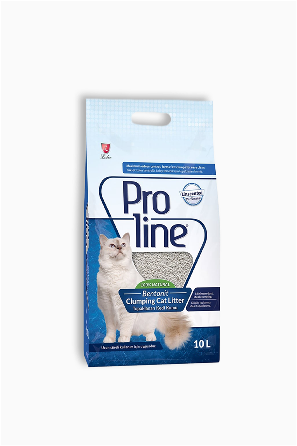 Proline Bentonit Doğal Kokusuz Kedi Kumu 10 Litre | Proline | Proline Bentonit Doğal Kokusuz Kedi Kumu 10 Litre