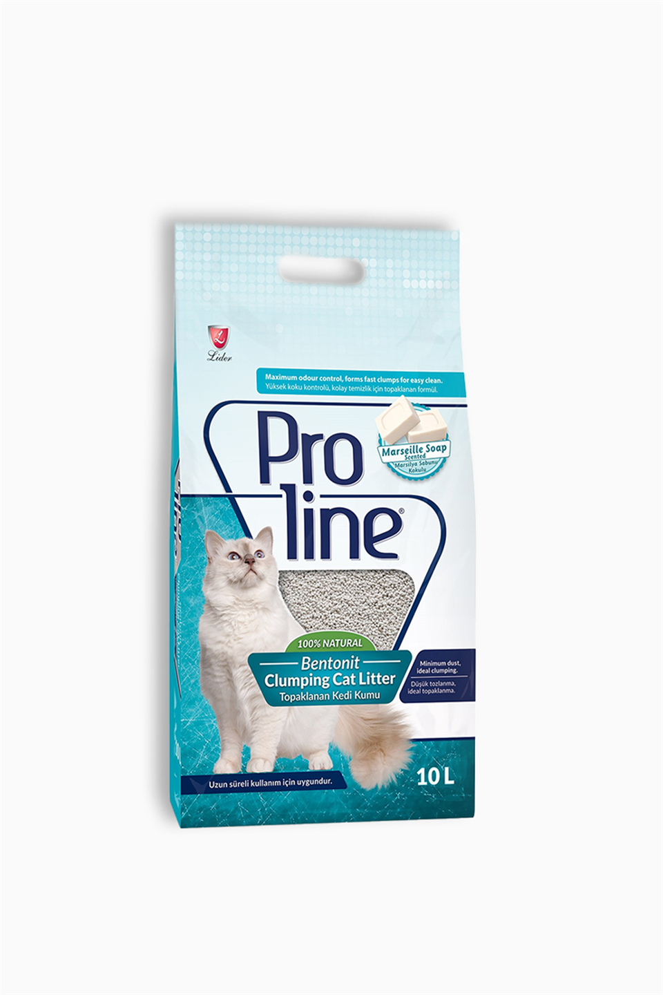 Proline Bentonit Marsilya Sabun Kokulu Kedi Kumu 10 Litre | Proline | Proline Bentonit Marsilya Sabun Kokulu Kedi Kumu 10 Litre