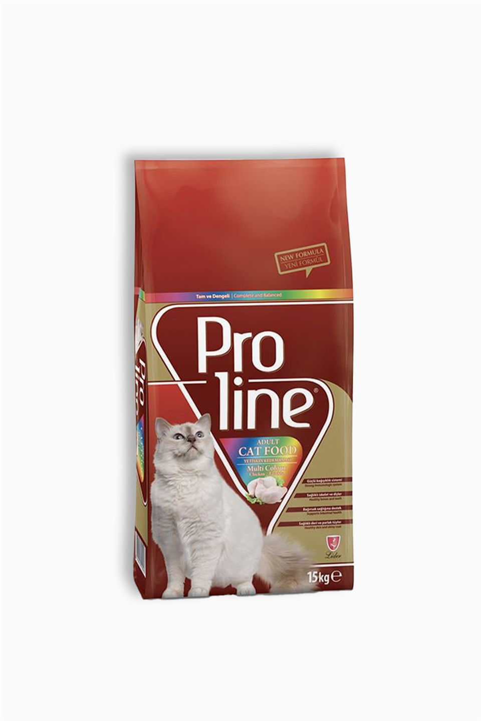 Proline Renkli Taneli Tavuklu Kedi Maması 15 Kg | Proline | Proline Renkli Taneli Tavuklu Kedi Maması 15 Kg