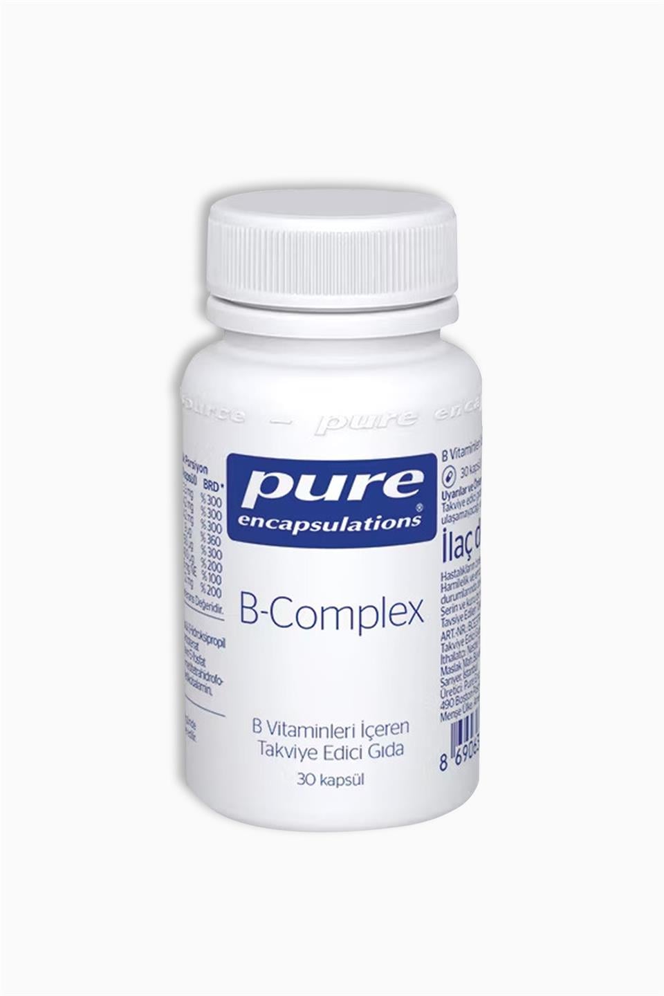 Pure Encapsulations B-Complex 30 Kapsül | Pure Encapsulations | Pure Encapsulations B-Complex 30 Kapsül