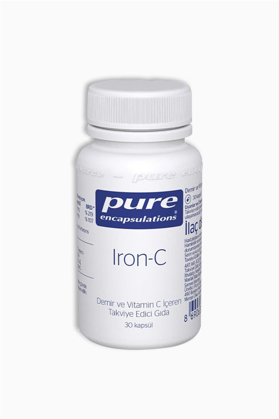 Pure Encapsulations Iron-C 30 Kapsül | Pure Encapsulations | Pure Encapsulations Iron-C 30 Kapsül