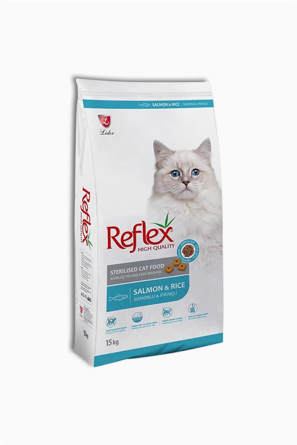 Reflex Balık Kısırlaştırılmış Yetişkin Kedi Maması 15 Kg | Reflex | Reflex Balık Kısırlaştırılmış Yetişkin Kedi Maması 15 Kg