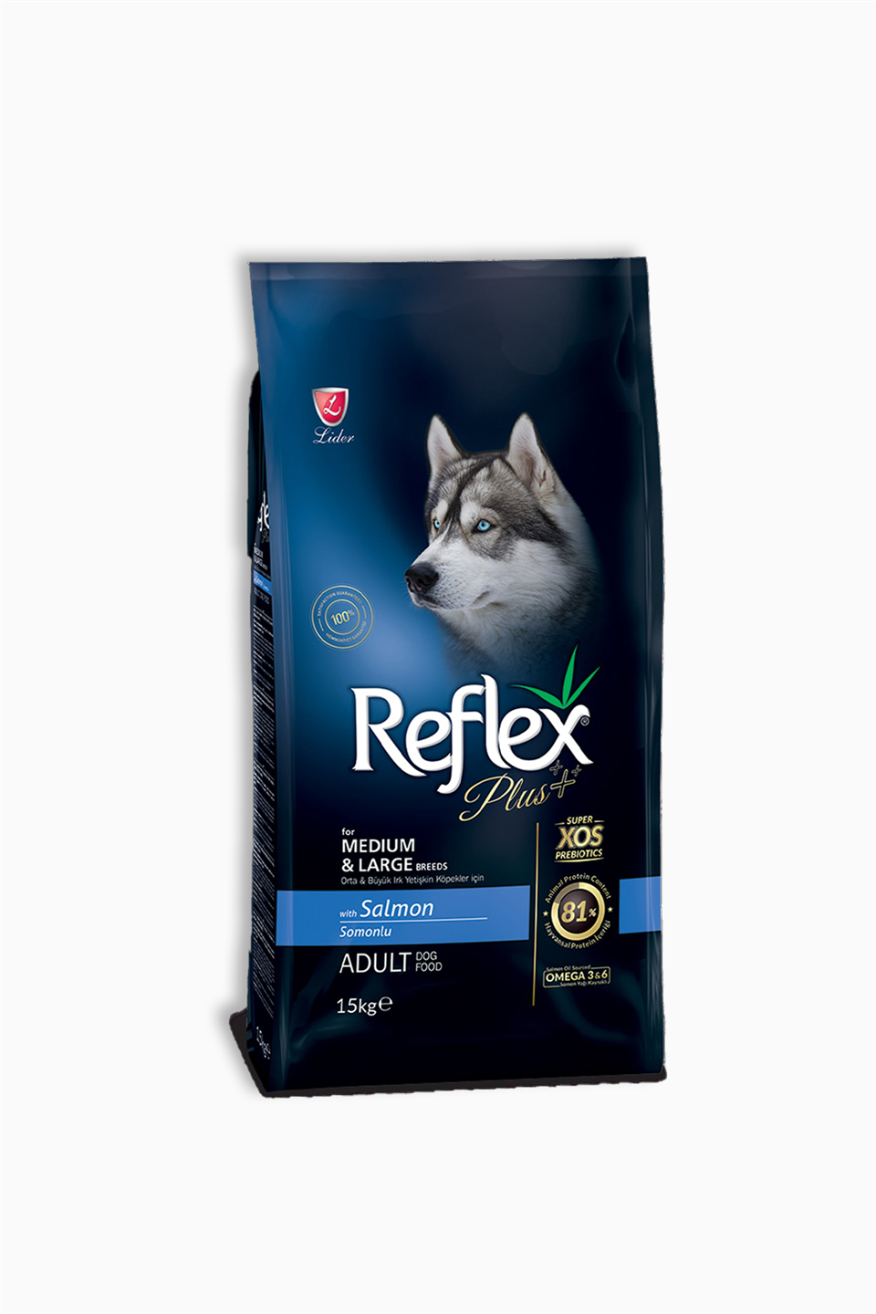Reflex Somonlu Orta & Büyük Irk Yetişkin Köpek Maması 15 Kg | Reflex | Reflex Somonlu Orta & Büyük Irk Yetişkin Köpek Maması 15 Kg