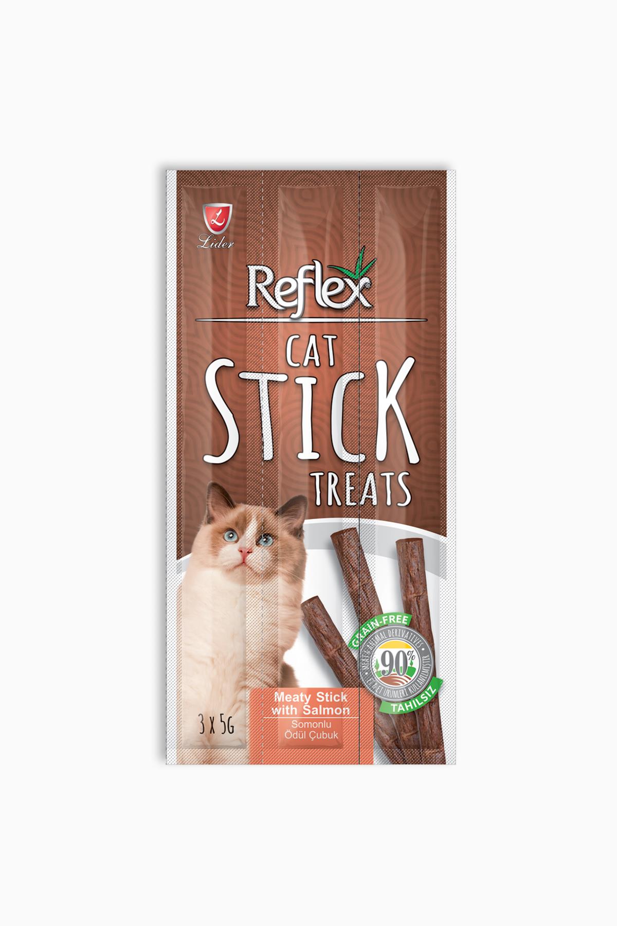 Reflex Sticks Somonlu Kedi Ödül Çubuğu 3*5 Gr | Reflex | Reflex Sticks Somonlu Kedi Ödül Çubuğu 3*5 Gr