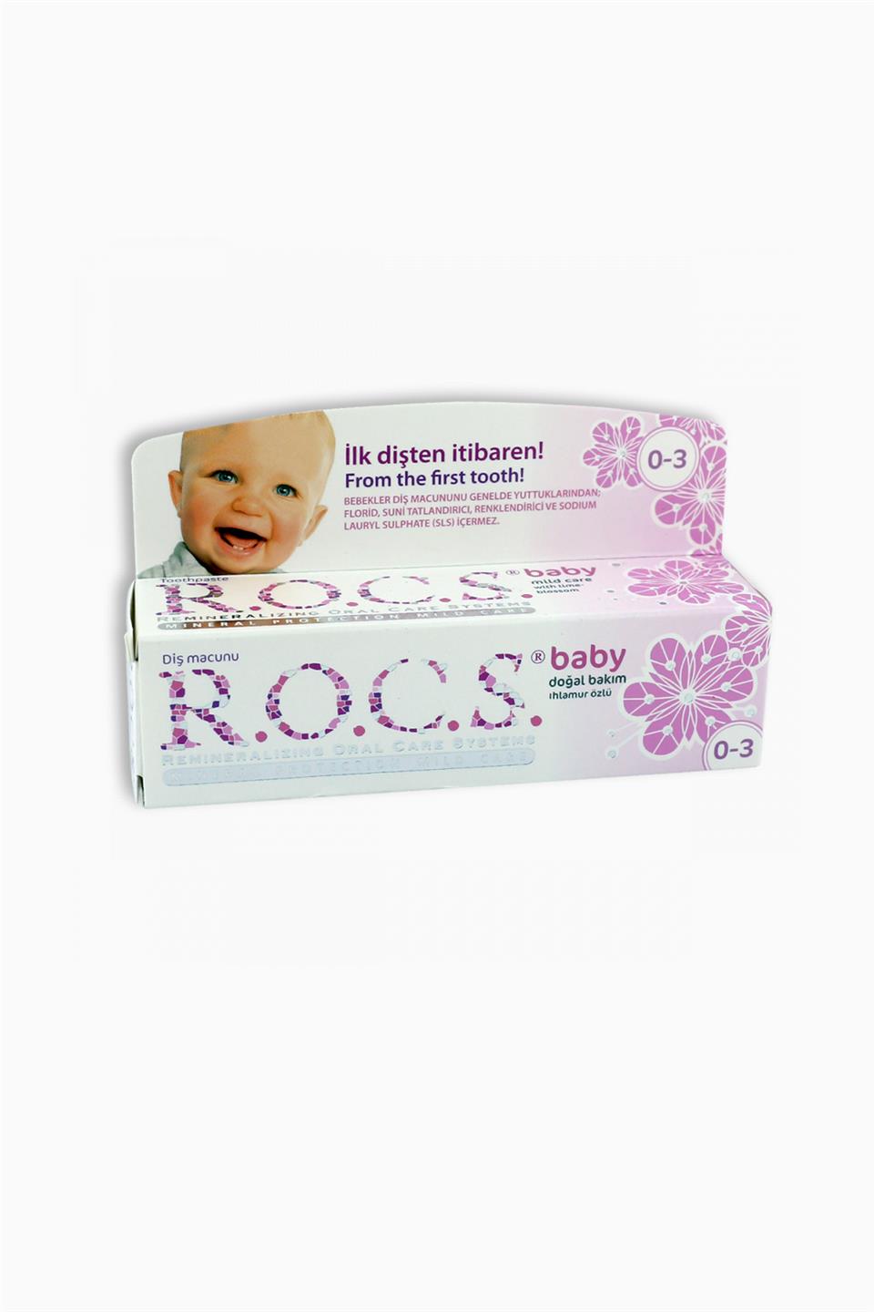 Rocs Baby Ihlamur Özlü Yutulabilir Diş Macunu 0-3 Yaş 35 ml | Rocs | Rocs Baby Ihlamur Özlü Yutulabilir Diş Macunu 0-3 Yaş 35 ml