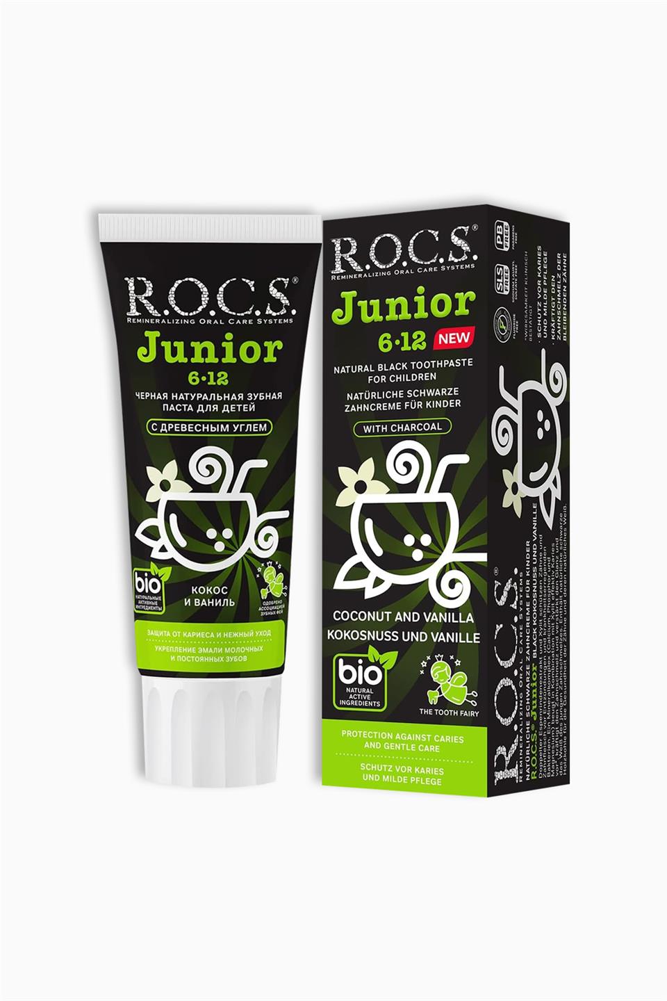 Rocs Junior 6 12 Yaş Hindistan Cevizi Vanilya Tadında Florürsüz Diş Macunu 74 Gr | Rocs | Rocs Junior 6 12 Yaş Hindistan Cevizi Vanilya Tadında Florürsüz Diş Macunu 74 Gr