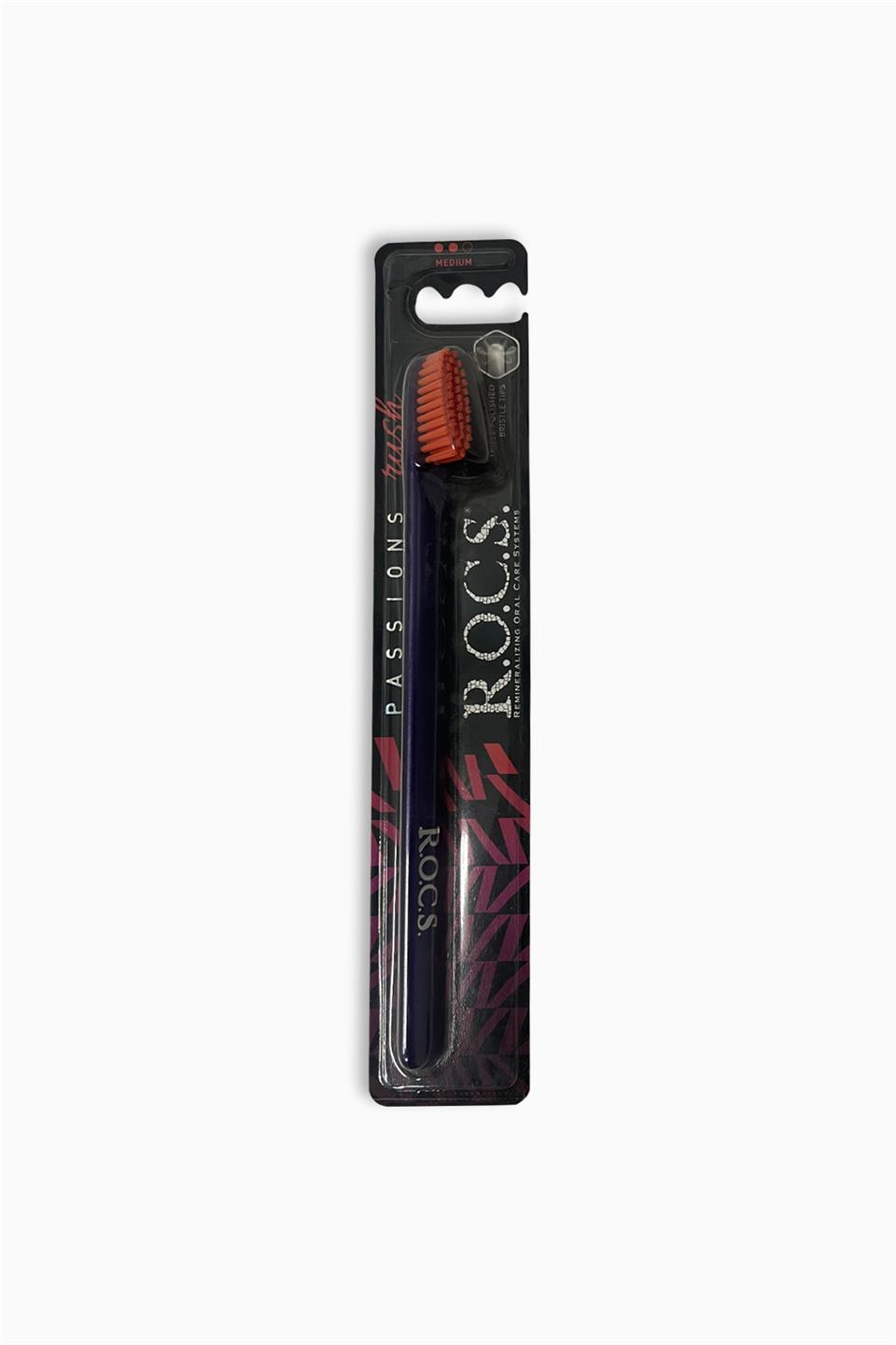 Rocs Passions Tender Diş Fırçası Medium-Mor | Rocs | Rocs Passions Tender Diş Fırçası Medium-Mor