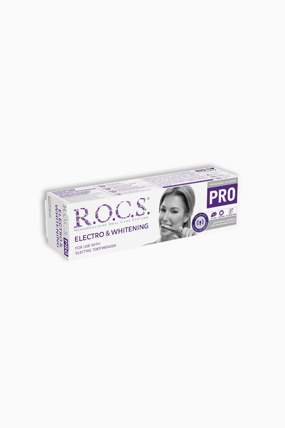 Rocs Pro Elektro Beyazlatıcı Diş Macunu 135 Gr | Rocs | Rocs Pro Elektro Beyazlatıcı Diş Macunu 135 Gr